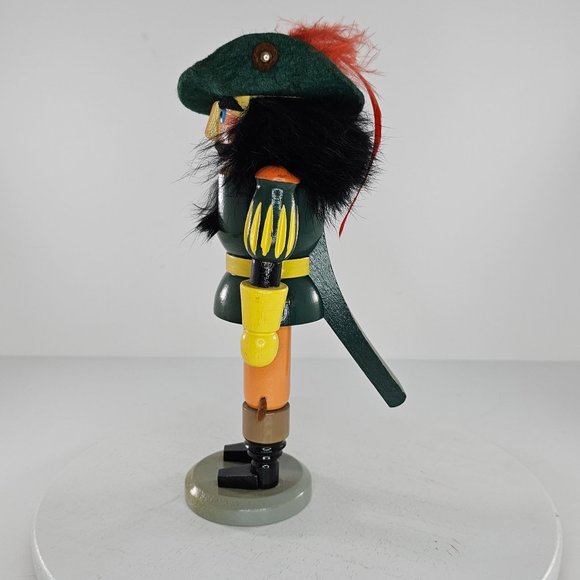 Vintage Expertic GDR Erzgebirge 9” Musketeer Wood Nutcracker Label - Picture 6 of 9